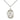 Sterling silver St. Samuel patron saint medal necklace with 18 inch chain, 3/4 x 1/2 inch pendant, handcrafted by Bliss Manufacturing