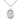 Sterling Silver St. Tarcisius patron saint medal necklace, 3/4 x 1/2 inch with 18 inch chain, handcrafted by Bliss Manufacturing USA