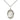 Sterling silver St. John Baptist de La Salle patron saint medal necklace for teachers, 3/4 inch by 1/2 inch pendant on 18 inch chain, handcrafted by Bliss