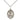 Sterling Silver Our Lady of San Juan Catholic Medal Necklace 3/4 x 1/2 on 18 inch chain by Bliss
