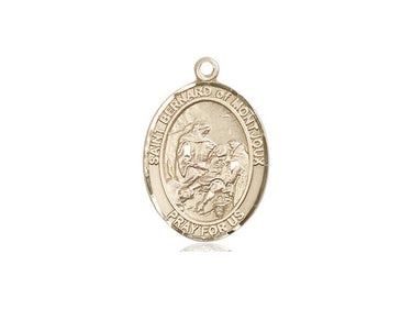 14kt Solid Gold St. Bernard of Montjoux Medal Pendant 3/4 x 1/2 by Bliss Manufacturing USA