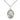 Sterling Silver St. Bernard of Montjoux Medal Necklace 3/4 inch by 1/2 inch on 18 inch curb chain handmade in USA by Bliss Manufacturing
