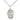 Sterling Silver St Colette Catholic patron saint medal necklace 3/4 x 1/2 inch with 18 inch chain by Bliss