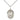 Sterling silver Our Lady of Africa medal necklace, 3/4 inch medal with 18 inch curb chain, by Bliss