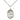 Sterling silver St. Sharbel patron saint medal necklace with 18 inch chain, 3/4 x 1/2 inch pendant, handcrafted by Bliss Manufacturing