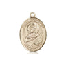 14kt Solid Gold St. Perpetua Patron Saint Medal Pendant 3/4 x 1/2 inch by Bliss Manufacturing