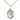Sterling silver St. Wenceslaus patron saint medal necklace 3/4 inch by 1/2 inch with 18 inch chain by Bliss
