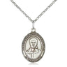 Sterling silver Blessed Pier Giorgio Frassati patron saint medal necklace with 18 inch chain by Bliss Manufacturing