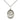 Sterling Silver St. Gabriel Possenti Patron Saint Medal Necklace 3/4 x 1/2 inch on 18 inch Chain by Bliss Manufacturing