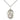 Sterling silver St. Walter of Pontoise patron saint medal necklace 3/4 inch by 1/2 inch with 18 inch chain by Bliss
