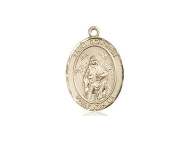 14kt Solid Gold St. Deborah Patron Saint Medal Pendant 3/4 x 1/2 inch by Bliss Manufacturing