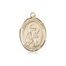 14kt solid gold St. Athanasius patron saint medal pendant 3/4 inch by Bliss Manufacturing