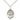 Sterling Silver St. Lidwina of Schiedam medium patron saint medal necklace 3/4 x 1/2 inch on 18 inch chain by Bliss