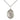 Sterling Silver St. Fiacre patron saint medal necklace with 18 inch chain, handcrafted by Bliss