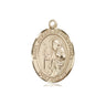 14kt Solid Gold St. Joseph of Arimathea Patron Saint Medal Pendant, 3/4 x 1/2 Inches, Handcrafted by Bliss