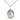 Sterling Silver St. Margaret of Cortona Patron Saint Medal Necklace 3/4 x 1/2 inch with 18 inch chain by Bliss