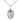 Sterling Silver Our Lady of Olives Medal Necklace 3/4 inch x 1/2 inch pendant on 18 inch chain by Bliss