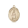 14kt Solid Gold Our Lady of Victory Medal Pendant 3/4 inch by 1/2 inch handmade by Bliss