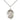 Sterling Silver St. Rosalia Patron Saint Medal Necklace 3/4 x 1/2 inch on 18 inch chain by Bliss Manufacturing