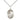 Sterling Silver St. Amelia Patron Saint Medal Necklace 3/4 x 1/2 inch on 18 inch chain by Bliss