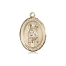14kt Solid Gold St. Ronan Catholic patron saint medal pendant 3/4 inch handcrafted Bliss USA