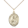 Gold Filled St. Malachy O'More Catholic patron saint medal necklace 3/4 x 1/2 inch with 18 inch chain by Bliss