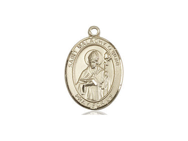 14kt solid gold St. Malachy O'More medal pendant 3/4 x 1/2 inch handcrafted by Bliss Manufacturing
