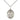 Sterling Silver St. Anthony of Egypt patron saint medal necklace, 3/4 x 1/2 inch medium pendant with 18 inch chain, handcrafted by Bliss Manufacturing