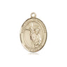 14kt Solid Gold St. Paul of the Cross Patron Saint Medal Pendant 3/4 x 1/2 inch Handcrafted by Bliss