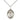 Sterling silver St. Paul of the Cross patron saint medal necklace, 3/4 x 1/2 inch with 18 inch chain, handcrafted by Bliss Manufacturing USA