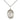 Sterling silver St. Columbanus patron saint medal necklace, 3/4 by 1/2 inch medal on 18 inch chain, handcrafted in USA by Bliss Manufacturing
