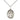 Sterling Silver St. Wolfgang Patron Saint Medal Necklace 3/4 x 1/2 inch with 18 inch chain handmade by Bliss Manufacturing USA