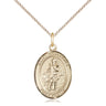 14kt gold filled St. Cornelius patron saint medal necklace with 18 inch chain by Bliss Manufacturing