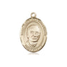 14kt Solid Gold St. Hannibal Di Francia Catholic Patron Saint Medal Pendant 3/4 x 1/2 inch handcrafted by Bliss Manufacturing
