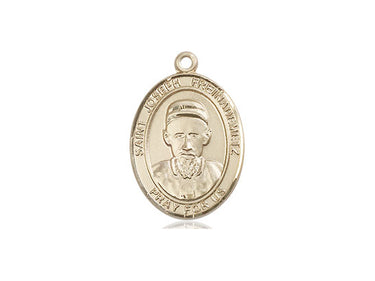 14kt Solid Gold St. Joseph Freinademetz Patron Saint Medal Pendant 3/4 inch by Bliss Manufacturing