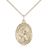 14kt Gold Filled St. Edmund Campion patron saint medal necklace 3/4 inch pendant 18 inch chain Bliss
