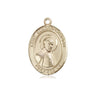 14kt Solid Gold St. Edmund Campion Catholic patron saint medal pendant, 3/4 inch medium size, handcrafted by Bliss USA