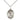 Sterling Silver St. Regina patron saint medal necklace with 18 inch curb chain, 3/4 x 1/2 inch medal, handcrafted by Bliss Manufacturing USA