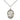 Sterling Silver St. Catherine of Sweden patron saint medal necklace, 3/4 x 1/2 inch pendant, 18 inch chain, handcrafted by Bliss Manufacturing USA