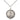 Sterling silver Immaculate Heart of Mary medal necklace with 3/4 inch pendant on 18 inch curb chain by Bliss