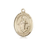 14kt Solid Gold St. Clement Catholic Patron Saint Medal Pendant 3/4 x 1/2 inches Bliss USA