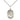 Sterling Silver St. Felicity patron saint medal necklace with 3/4 x 1/2 inch medal on 18 inch chain by Bliss