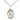 Sterling silver St. Anselm of Canterbury patron saint medal necklace with 3/4 inch pendant on 18 inch chain by Bliss