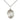 Sterling Silver Our Lady of Tears Medal Necklace 3/4 x 1/2 inch pendant with 18 inch chain by Bliss