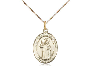 14kt Gold Filled St. John of Capistrano Medal Necklace with 18 inch chain, patron saint of jurists, handcrafted by Bliss