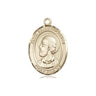 14kt Solid Gold Pope St. Eugene I Medal Pendant 3/4 x 1/2 handcrafted by Bliss Manufacturing USA