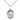 Sterling silver Pope St. Eugene I medal necklace 3/4x1/2 inch with 18 inch chain by Bliss Manufacturing