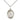 Sterling silver St. John Chrysostom patron saint medal necklace 3/4 inch by 1/2 inch on 18 inch chain by Bliss