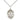 Sterling silver St. John Licci patron saint medal necklace 3/4 inch by 1/2 inch on 18 inch chain by Bliss