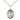 Sterling silver St. Paula patron saint medal necklace, 3/4 x 1/2 inch with 18 inch chain, handcrafted by Bliss Manufacturing USA